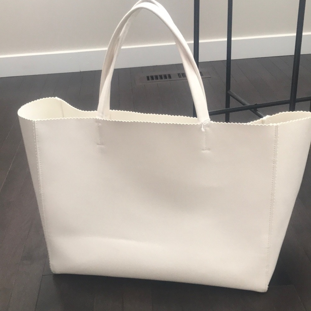 White Tote Indigo